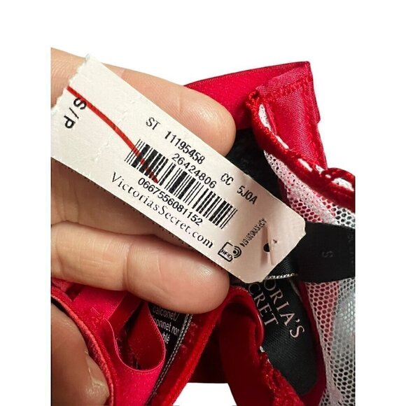 Victorias Secret intimate Red Strappy Bra & Panty Set, sexy red, Valentines, S/ - Picture 6 of 6